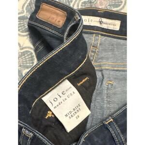 Joie Jeans Mid-Rise Skinny Women’s Size 28 Made in USA Dark Wash Denim